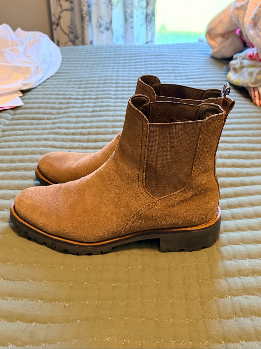 Sam Edelman Brown Suede Chelsea Booties